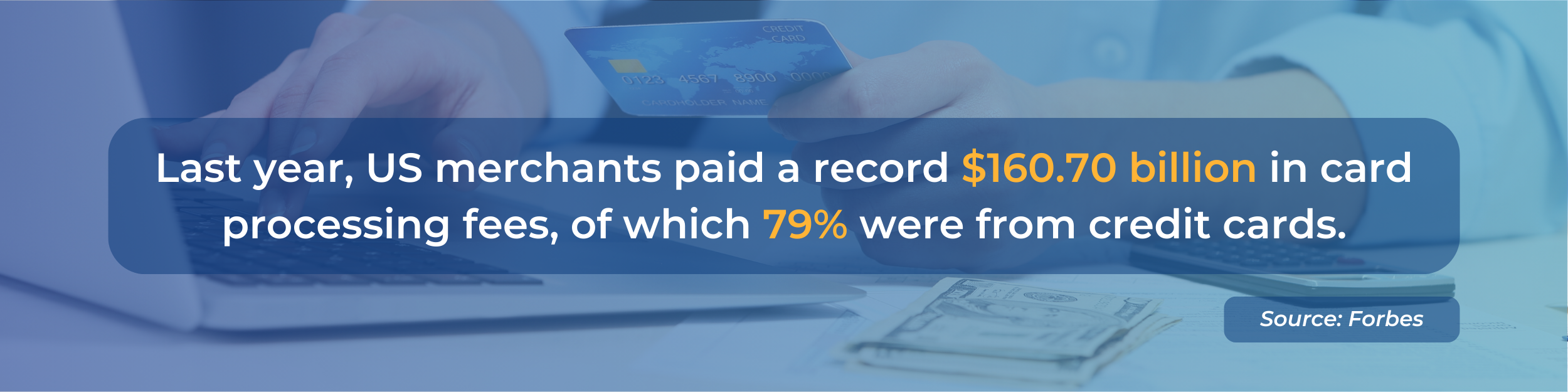 Statistics about credit card processing fees